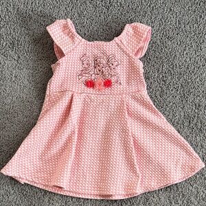 Disney Princes Checkered Dress with Prince and Floral Embroidery 2T